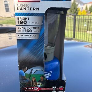 Coleman LED Lantern Blue 190 Lumens Water‎ Resistant Camping Light